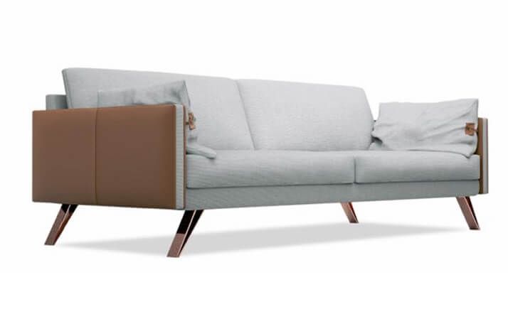 Sofá de 2 lugares em tecido premium, design moderno e compacto, ideal para ambientes pequenos ou salas de estar elegantes. Estrutura resistente, assento confortável e acabamento de alto padrão, perfeito para quem busca praticidade e sofisticação em móveis de luxo.
