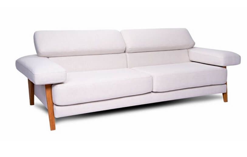 Sofá couro moderno-clássico braco de luxo. Entrega para todo Brasil.
