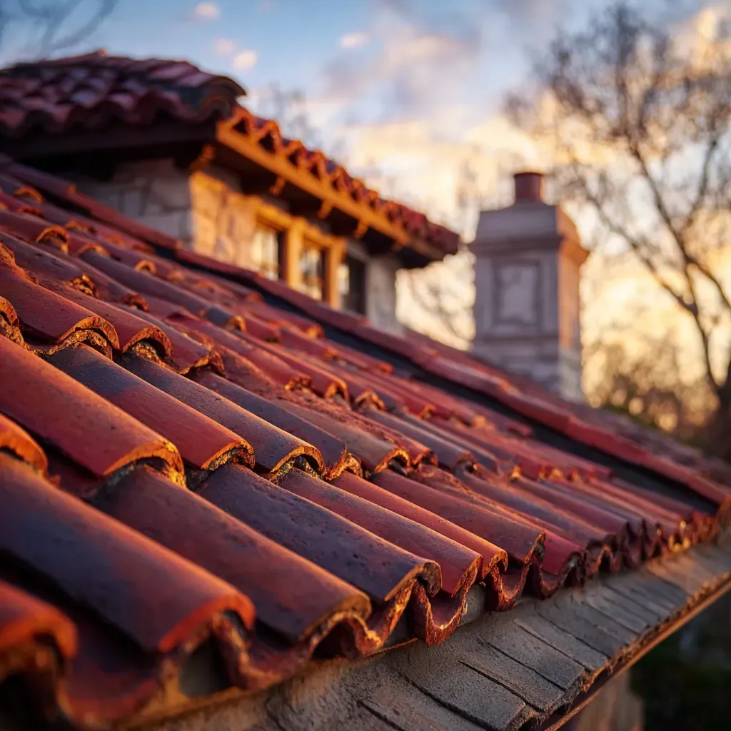 Concrete tile roofing Cicero IL experts installing Mediterranean-style flat tile systems, structural deck reinforcement, energy-efficient tile coatings, Class A fire-rated membranes, thermal barrier insulation, moss and algae cleaning, valley liner installation, drip edge fitting, licensed Chicagoland contractors.