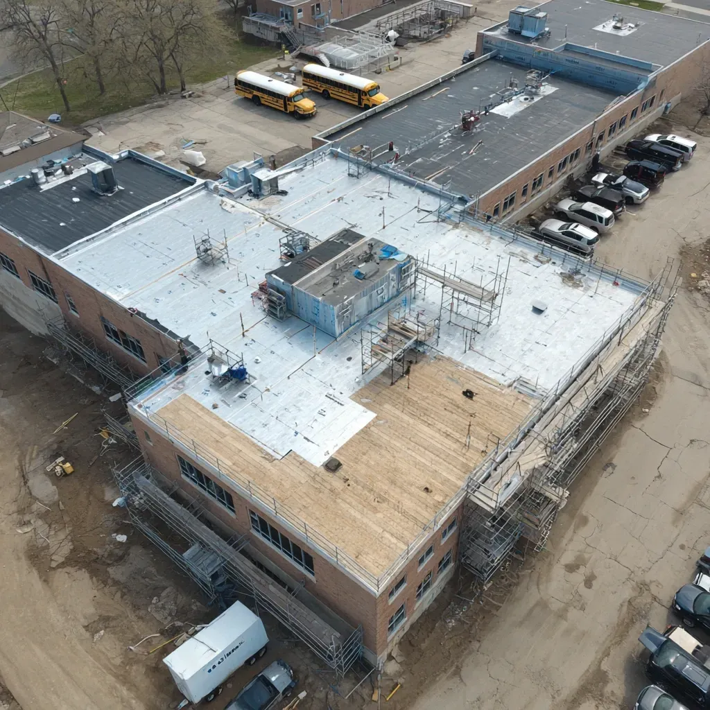 Commercial roof inspection and assessment Cicero IL contractors delivering liquid applied coating thickness readings, elastomeric finish adhesion evaluations, UV resistance testing, licensed restoration crews.