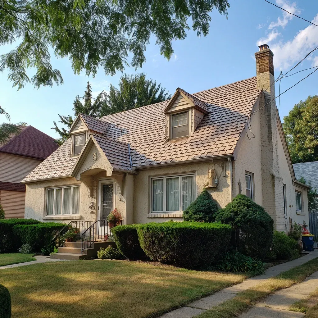 Asphalt shingle roofing Cicero IL contractors providing emergency roof repairs, insurance claim coordination, hail and wind damage restoration, algae-resistant shingle replacement, soffit and fascia repair, seamless gutter installation, certified Chicagoland experts.