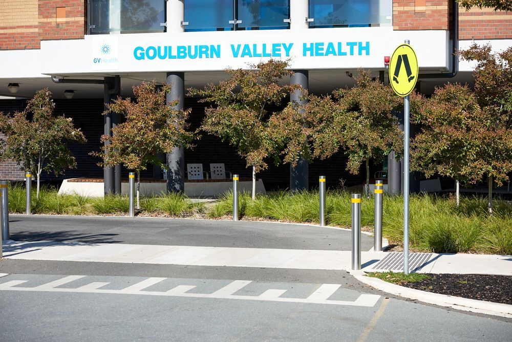 Exterior Of Goulburn Valley Health Building — Quarrell Civil Construction In Congupna, VIC