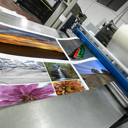 Banner papers in the printing machine