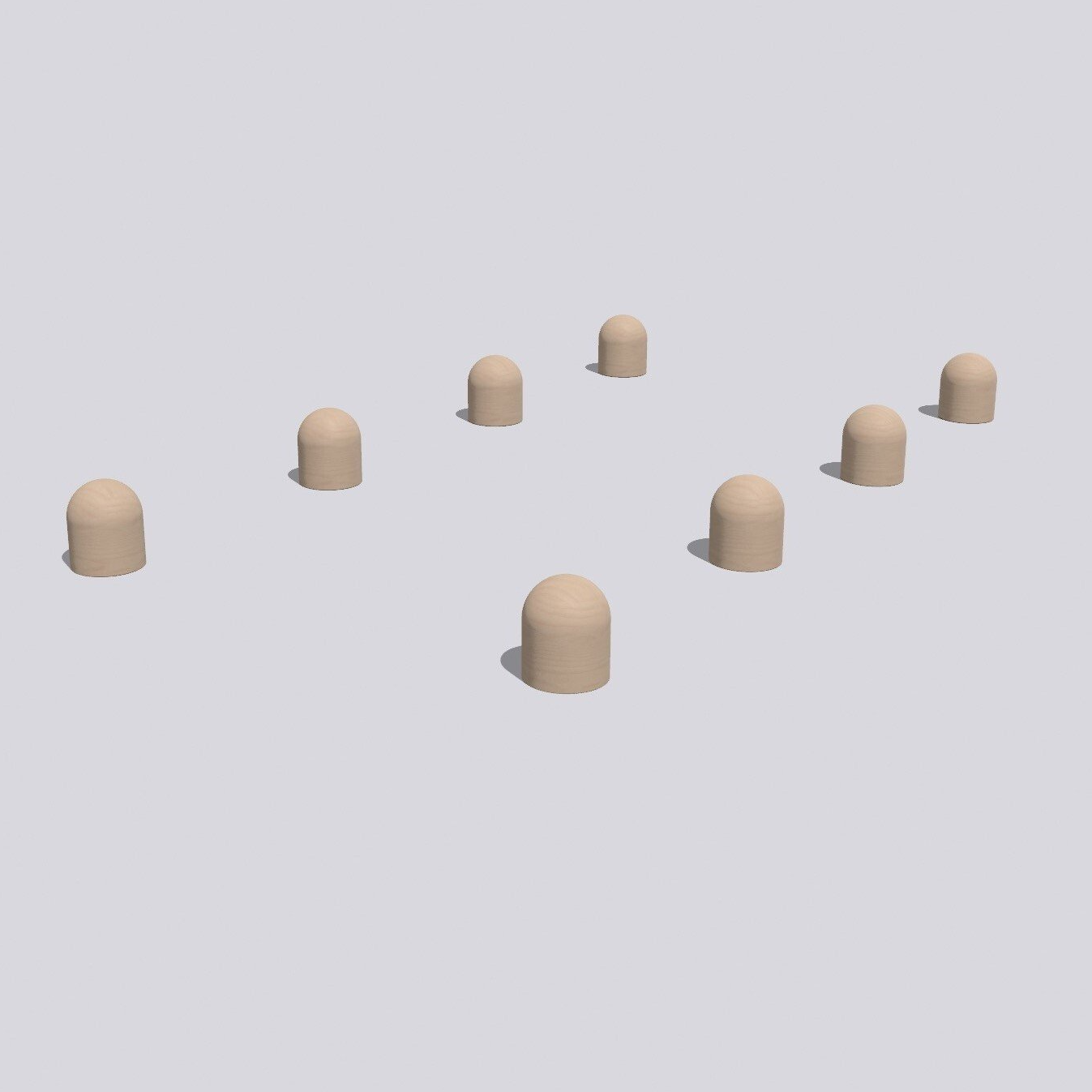 Natural sandstone bollards