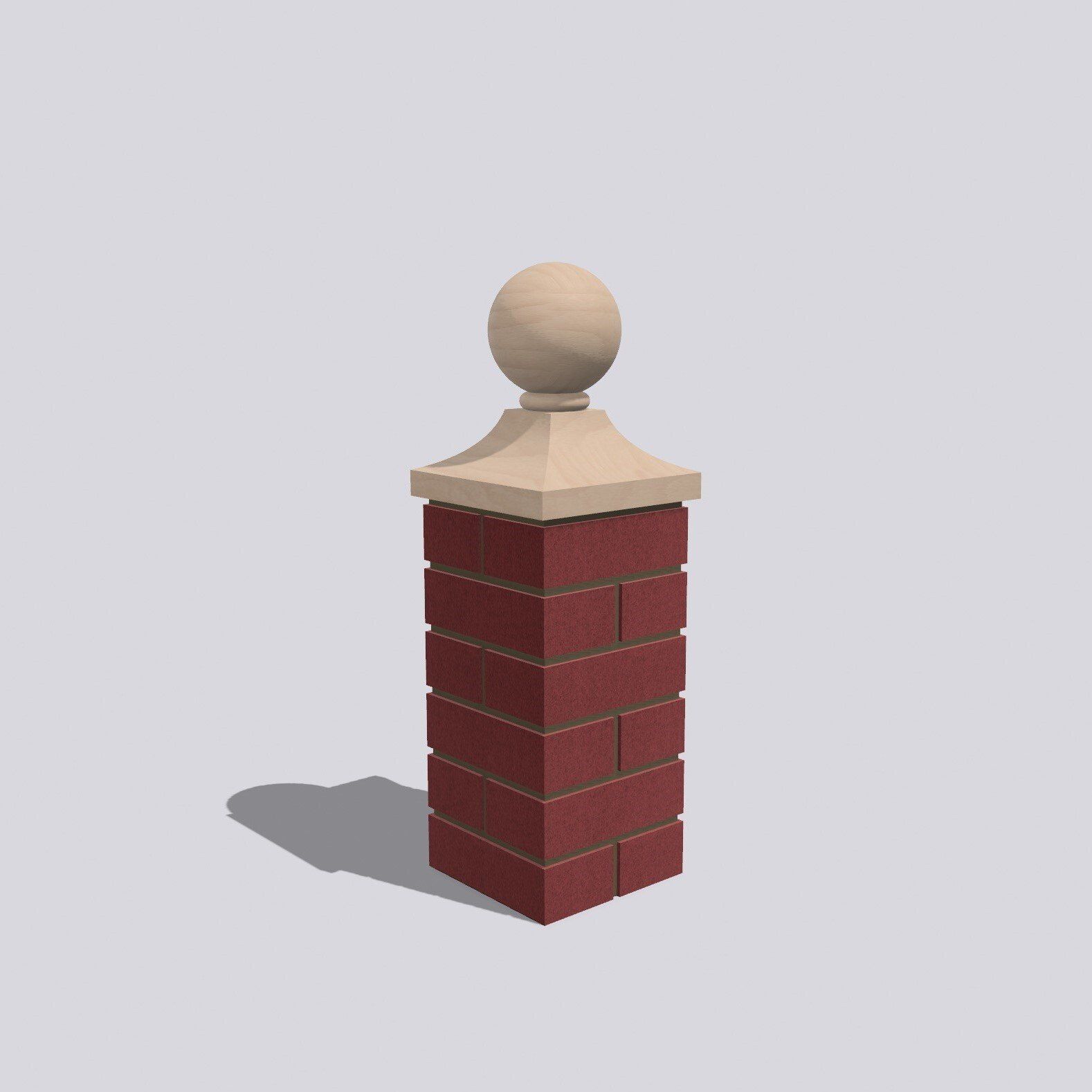 Natural sandstone ball finials