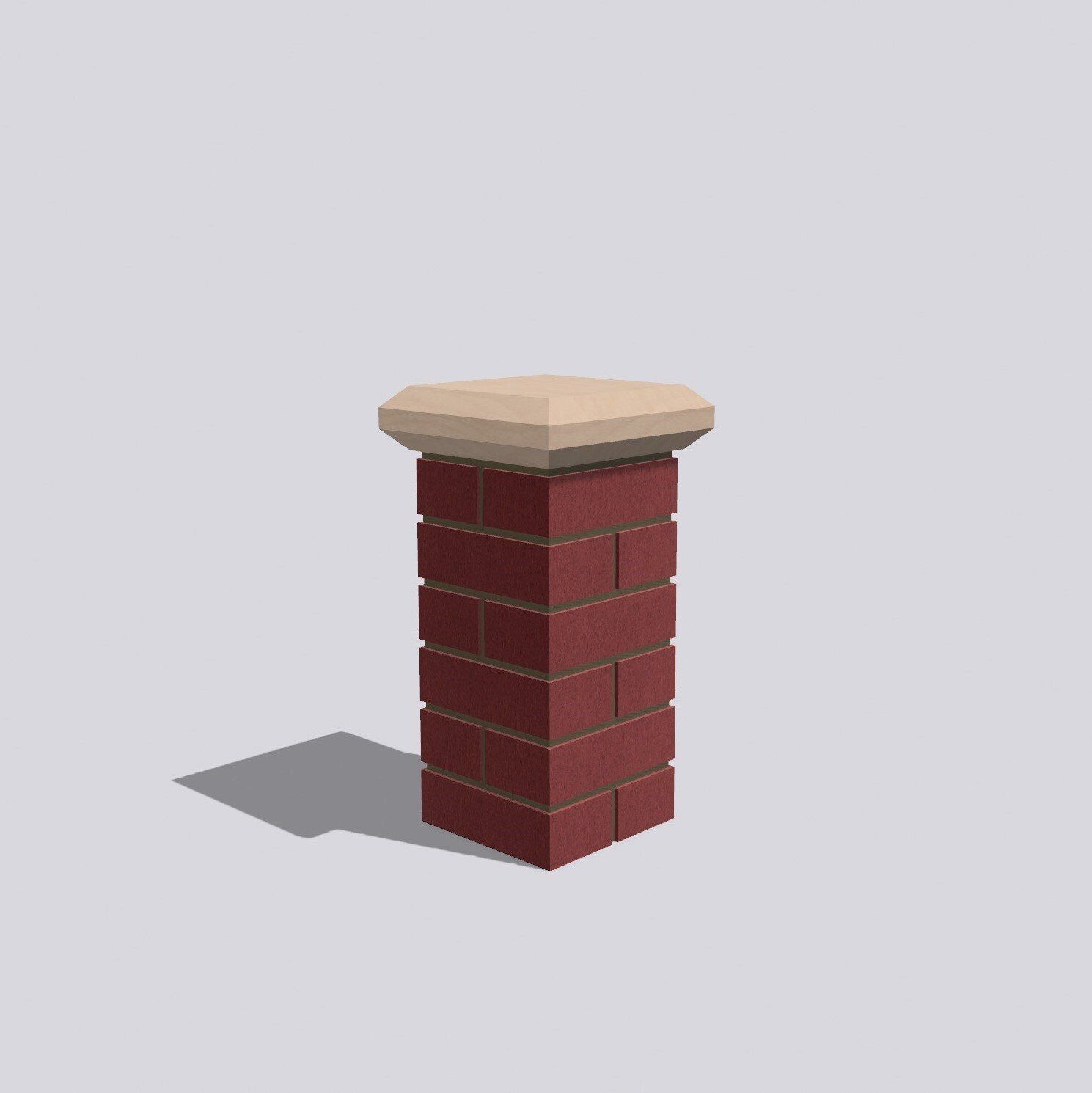 Natural sandstone pier caps