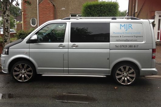 MJR Plumbing & Heating Ltd company van