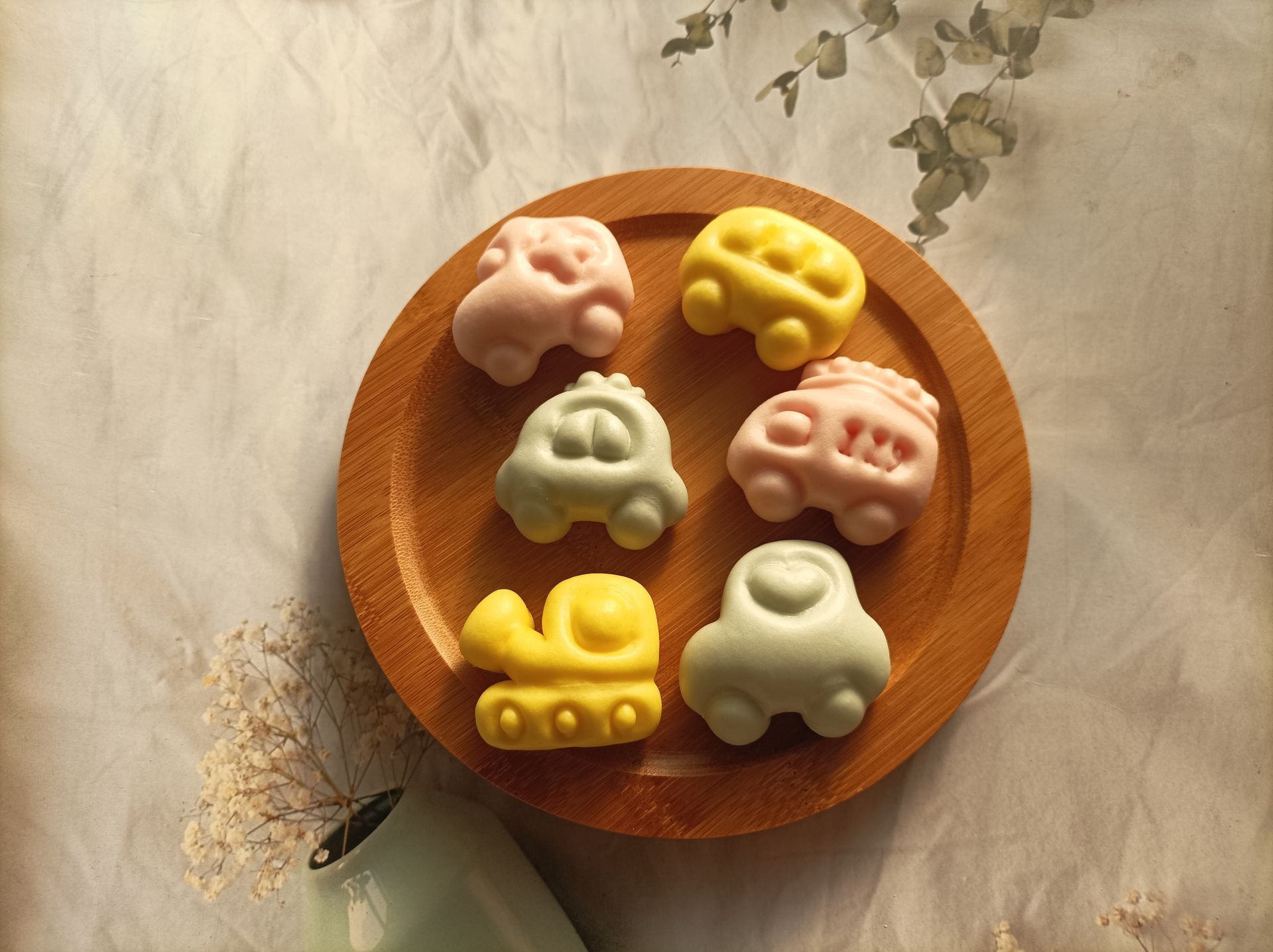 一口造型小饅頭盒裝(20入)-小車車