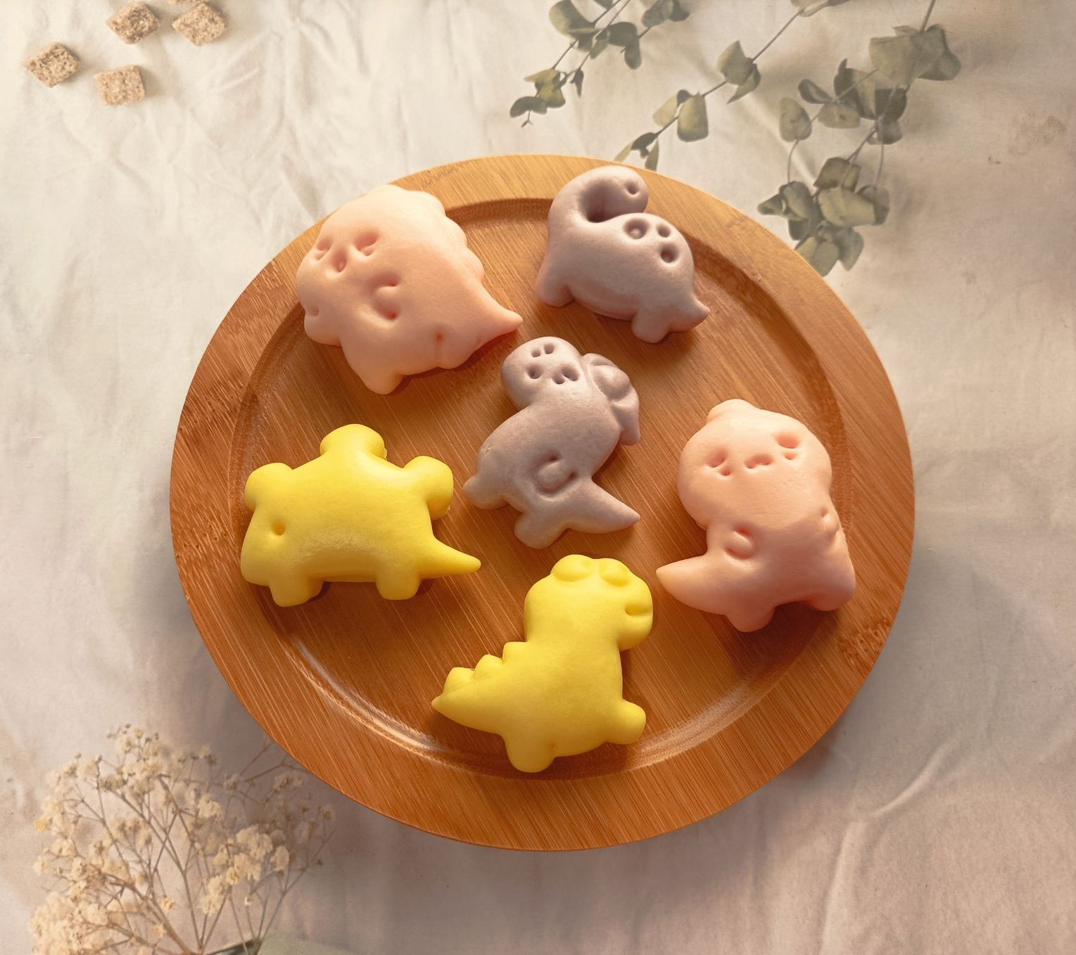 一口小饅頭盒裝(20入)-小恐龍