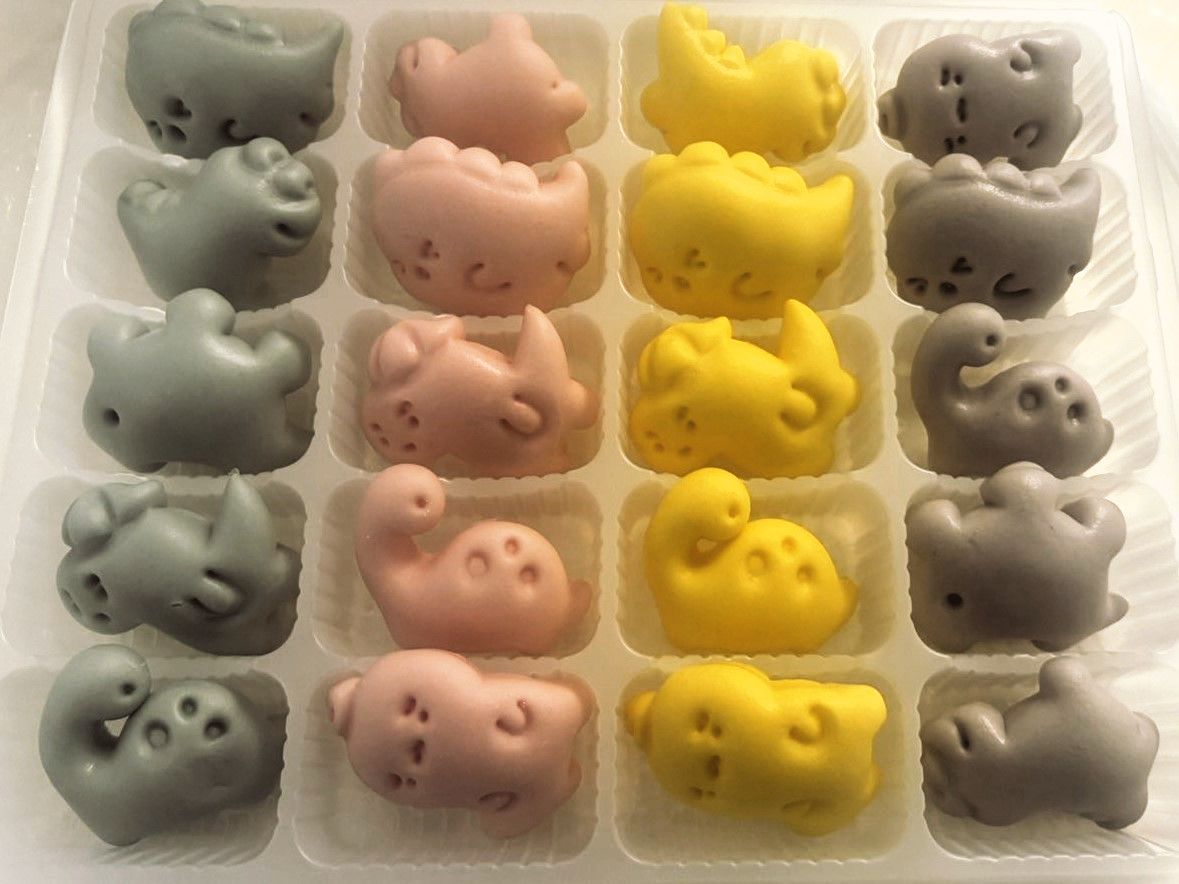 一口小饅頭盒裝(20入)-小恐龍