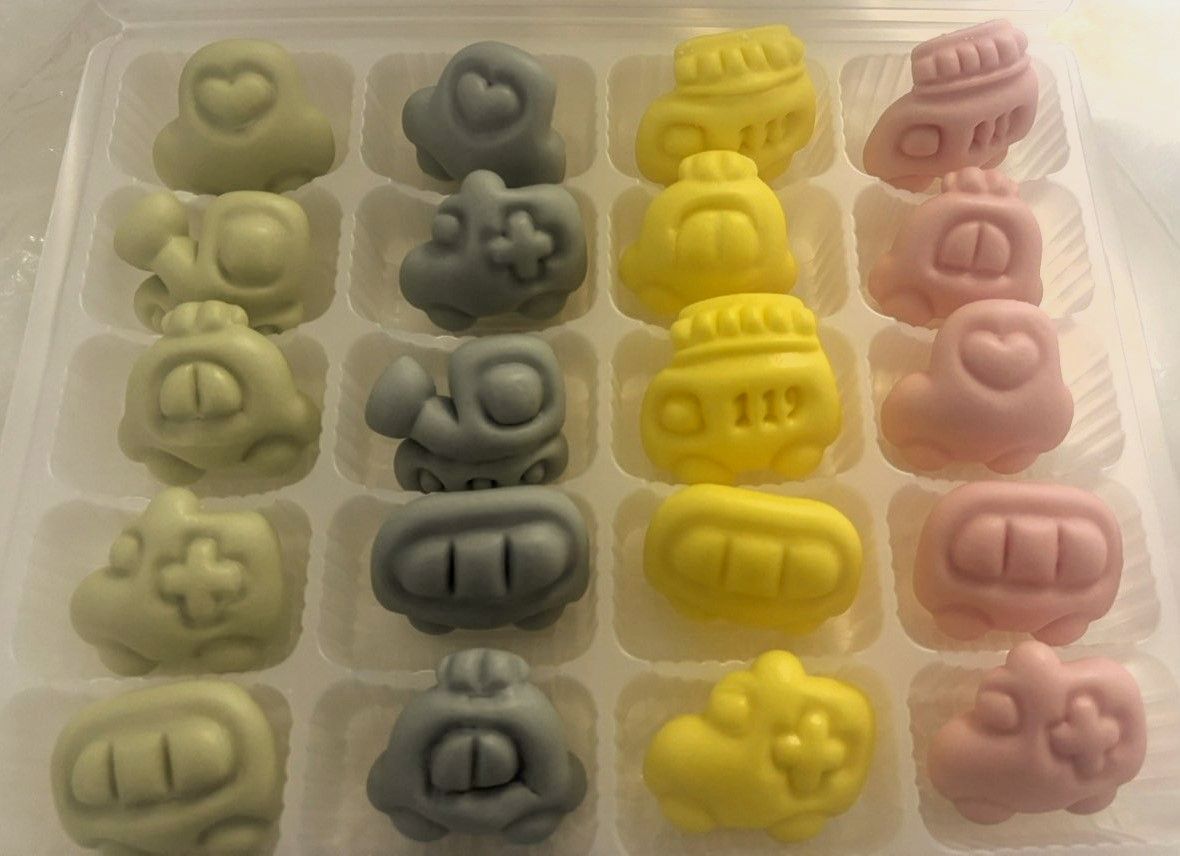 一口造型小饅頭盒裝(20入)-小車車