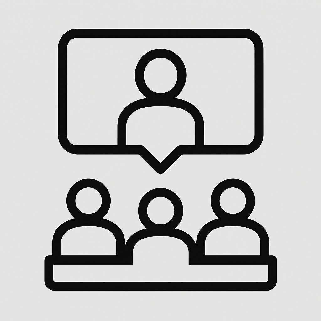 Piktogramm einer Eigentümerversammlung