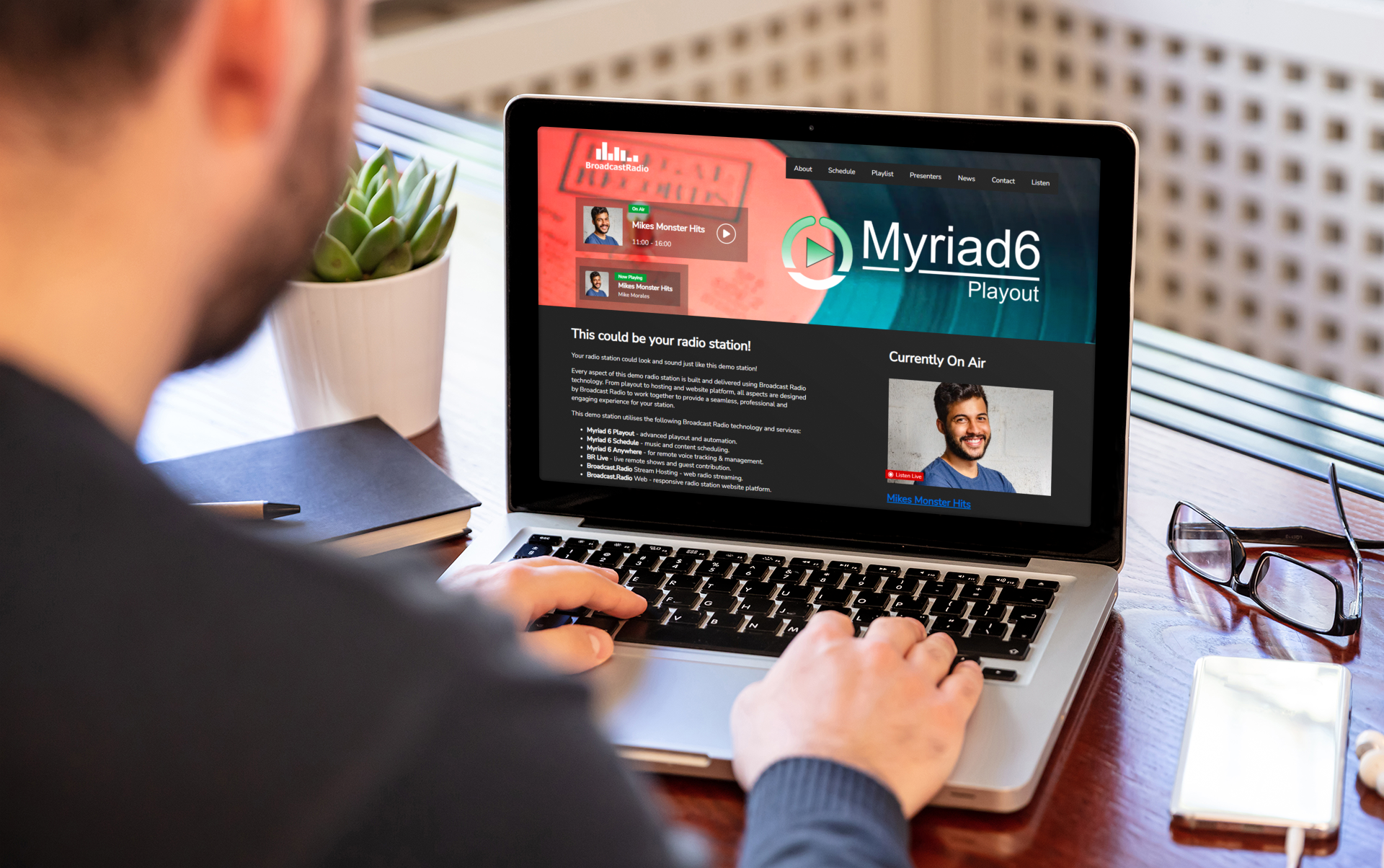 Man using Myriad Cloud