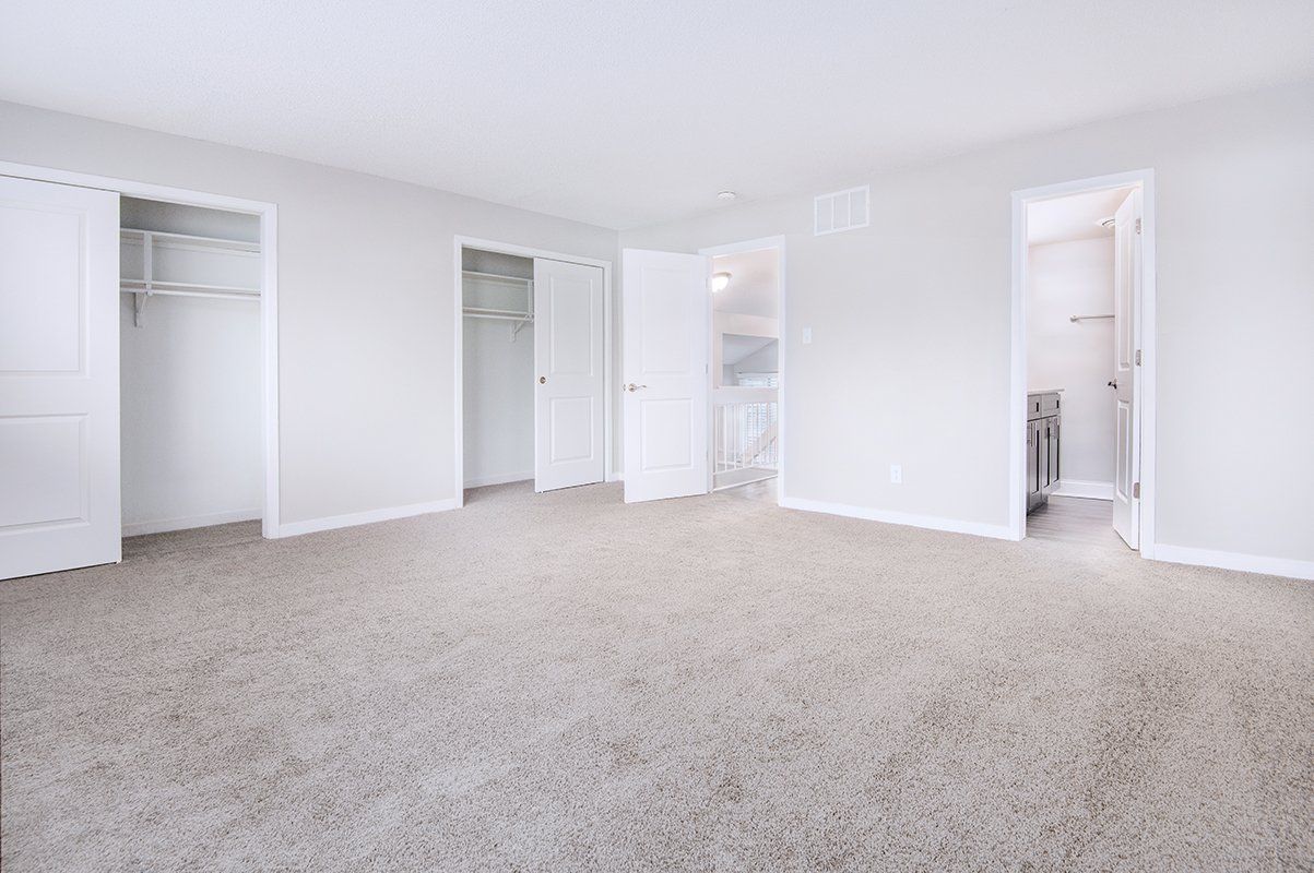 large carpeted bedroom