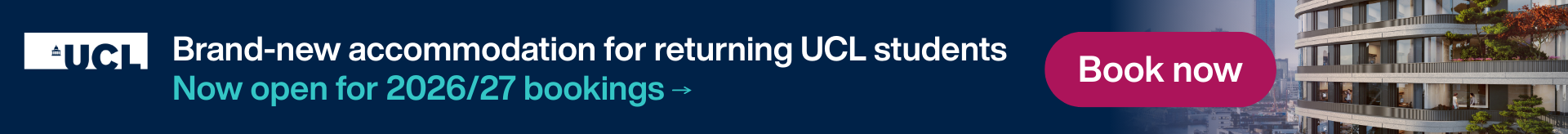 UCL x Urbanest Canary Wharf accommodation open for 2026/27 bookings