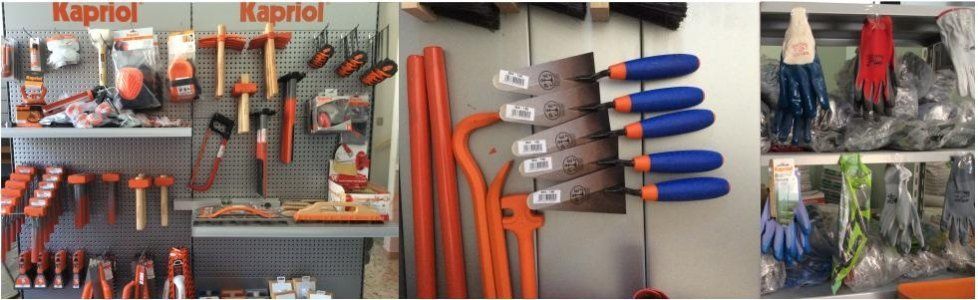 strumenti da lavoro in cantiere