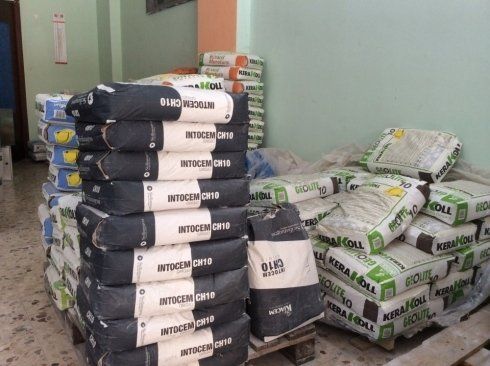 sacchi di calce da costruzione