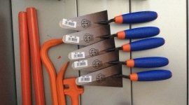 cazzuole in esposizione