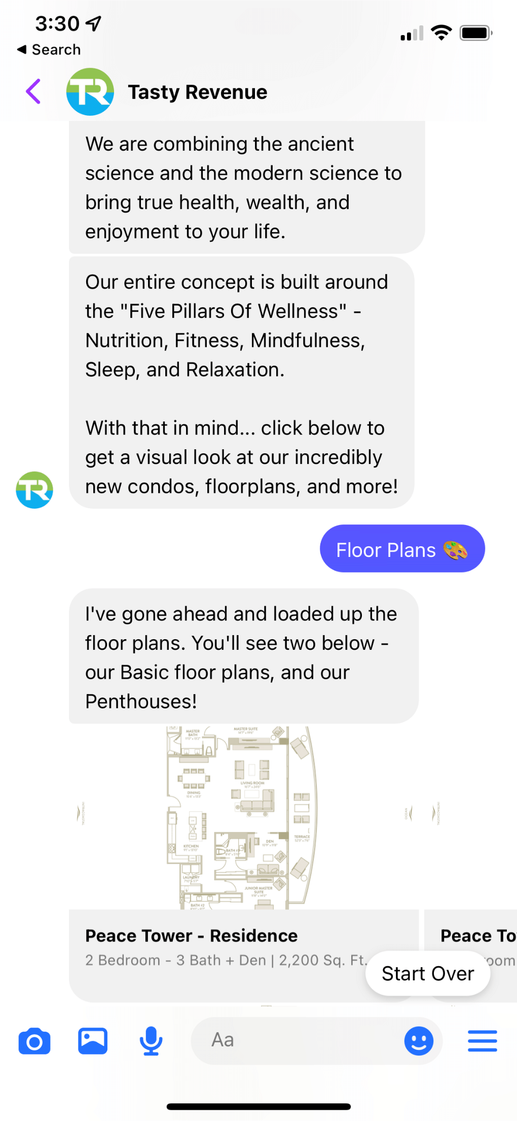 Home developer  messenger bot