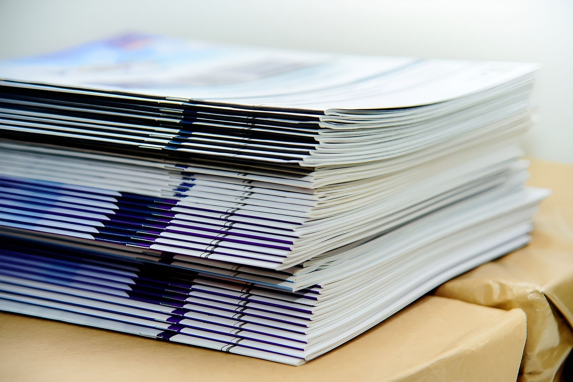 Stack of Stapled White Paper Documents — Digi Print Pro in Bangalow, NSW