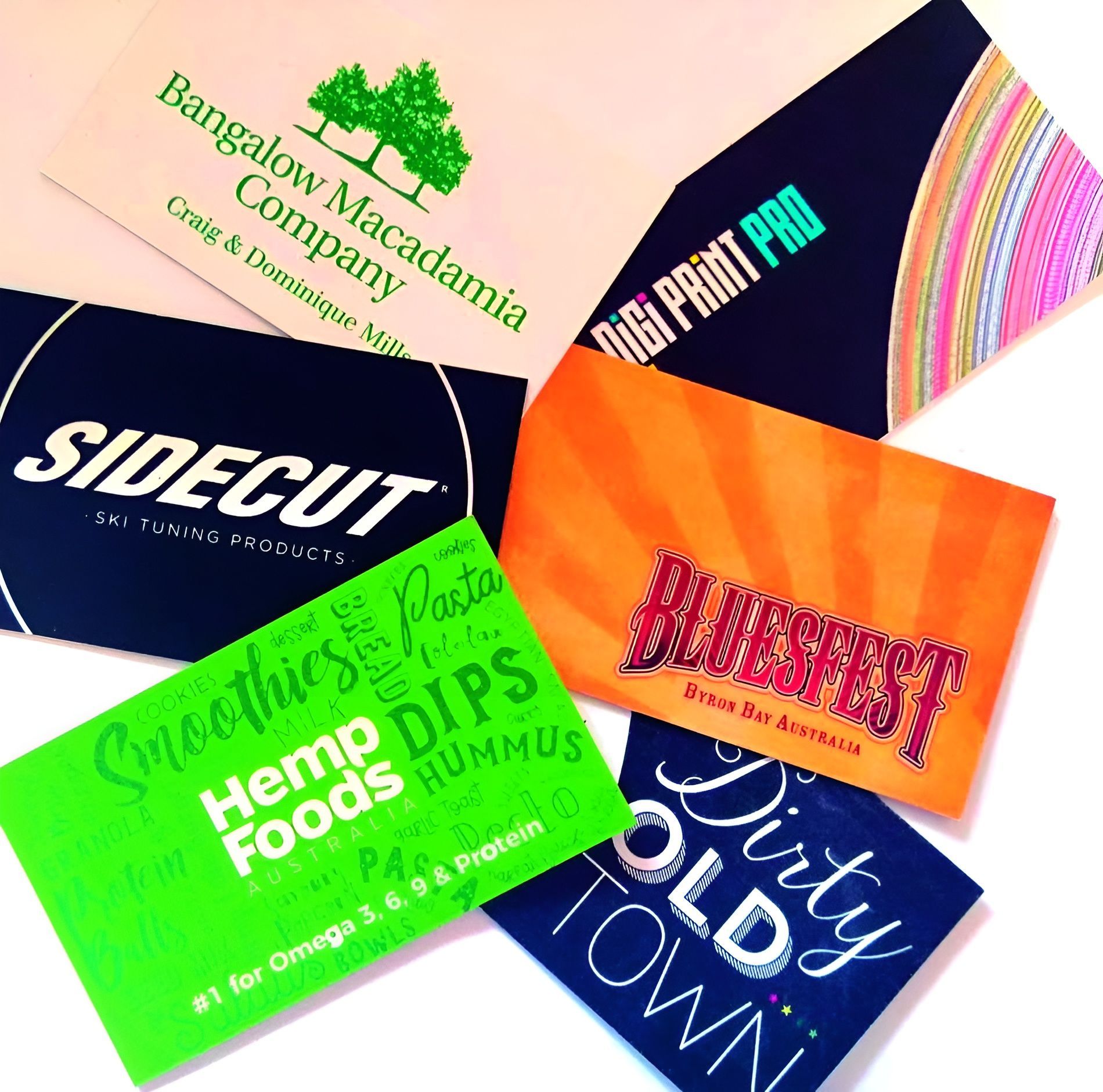 Business Cards with Logos of Companies or Businesses — Digi Print Pro in Bangalow, NSW