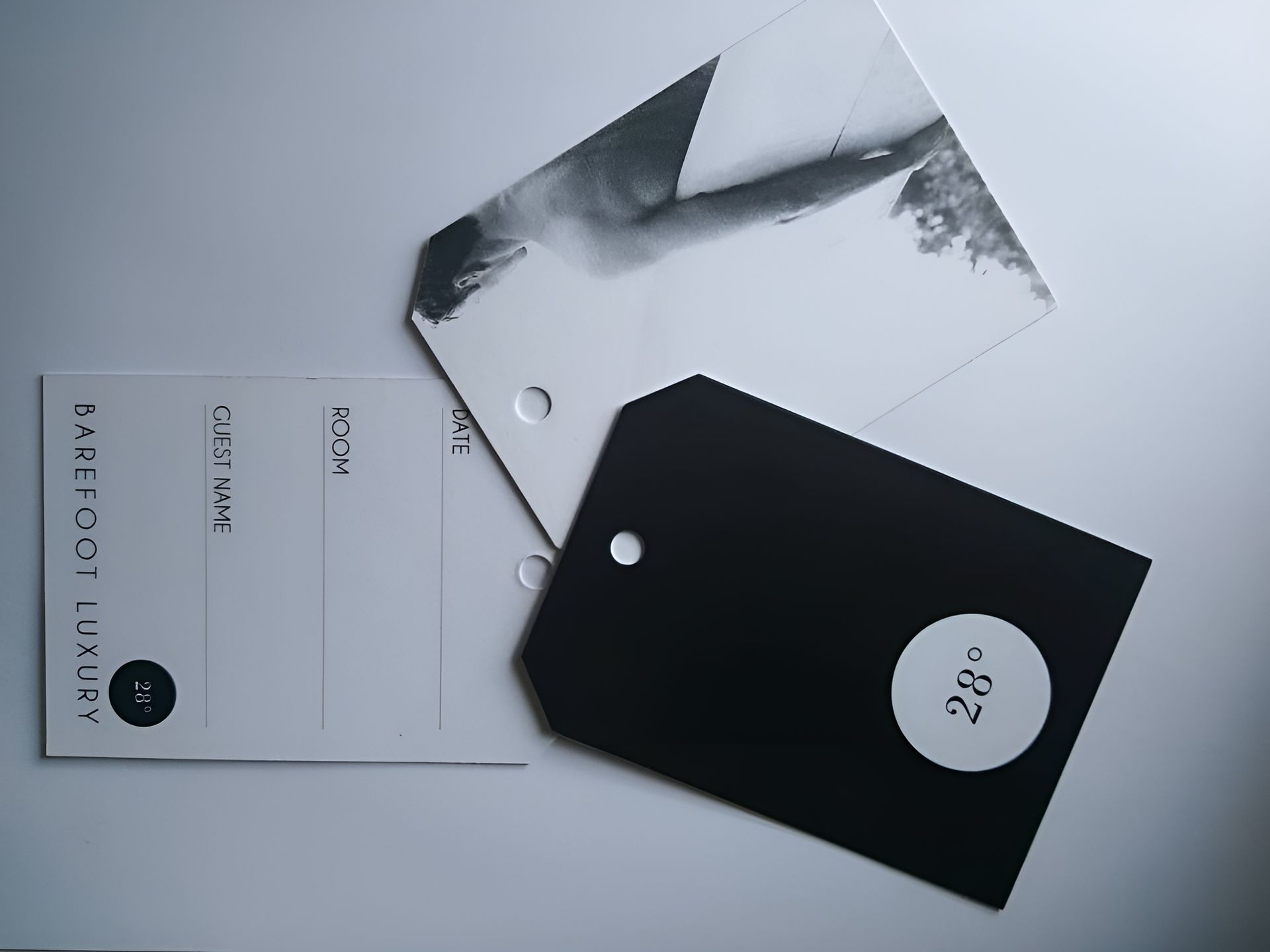 Tags for Barefoot Luxury Products, Black Tag with Price $20 — Digi Print Pro in Casino, NSW