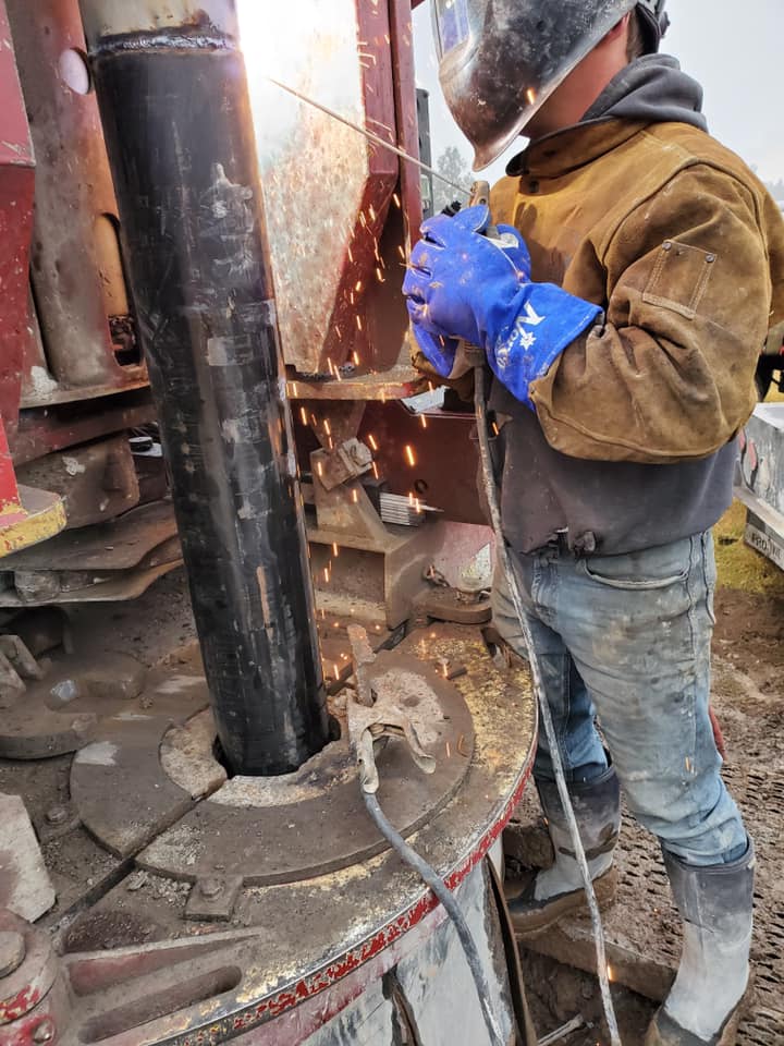 Two Men Working Well Drilling — Terrebonne, OR — Abbas Well Drilling & Pump Service