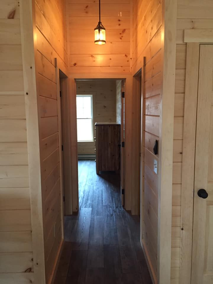 Hallway lighting installation by Gilbert Electric