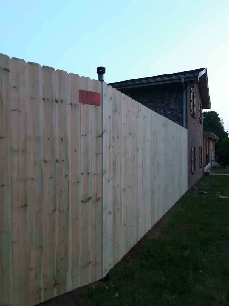Custom wood privacy fence in Middle Tennessee