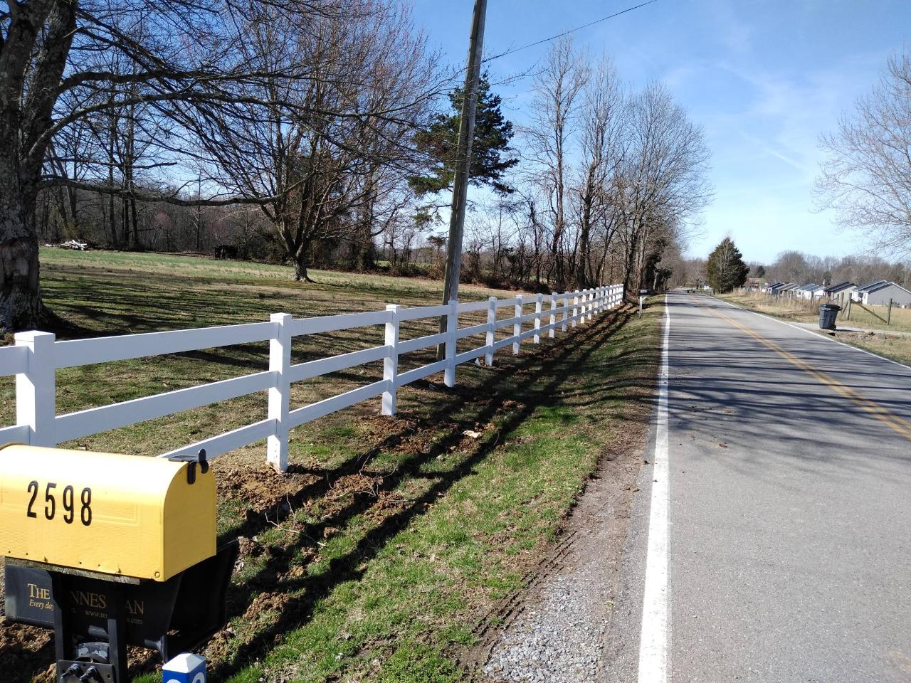 white country fence Clarksville, TN