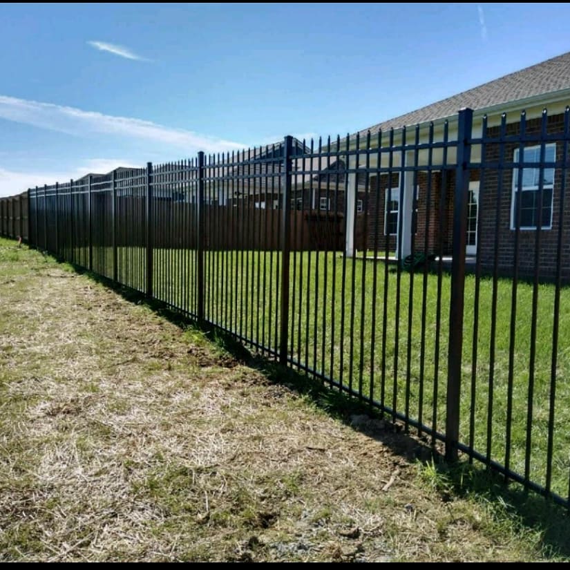 residential metal security fence repair