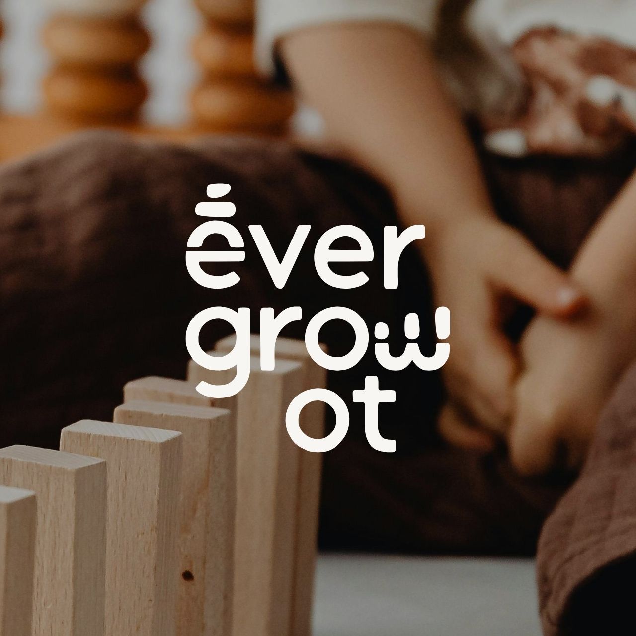 Evergrow Occupational Therapy logo & brand design, health marketing project