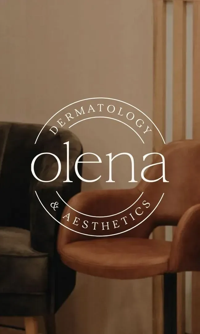 Olena Dermatology health logo & brand design, health marketing project