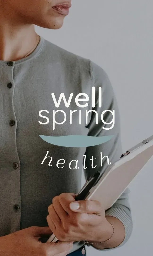 Wellspring Health Wellness logo & brand design, health marketing project