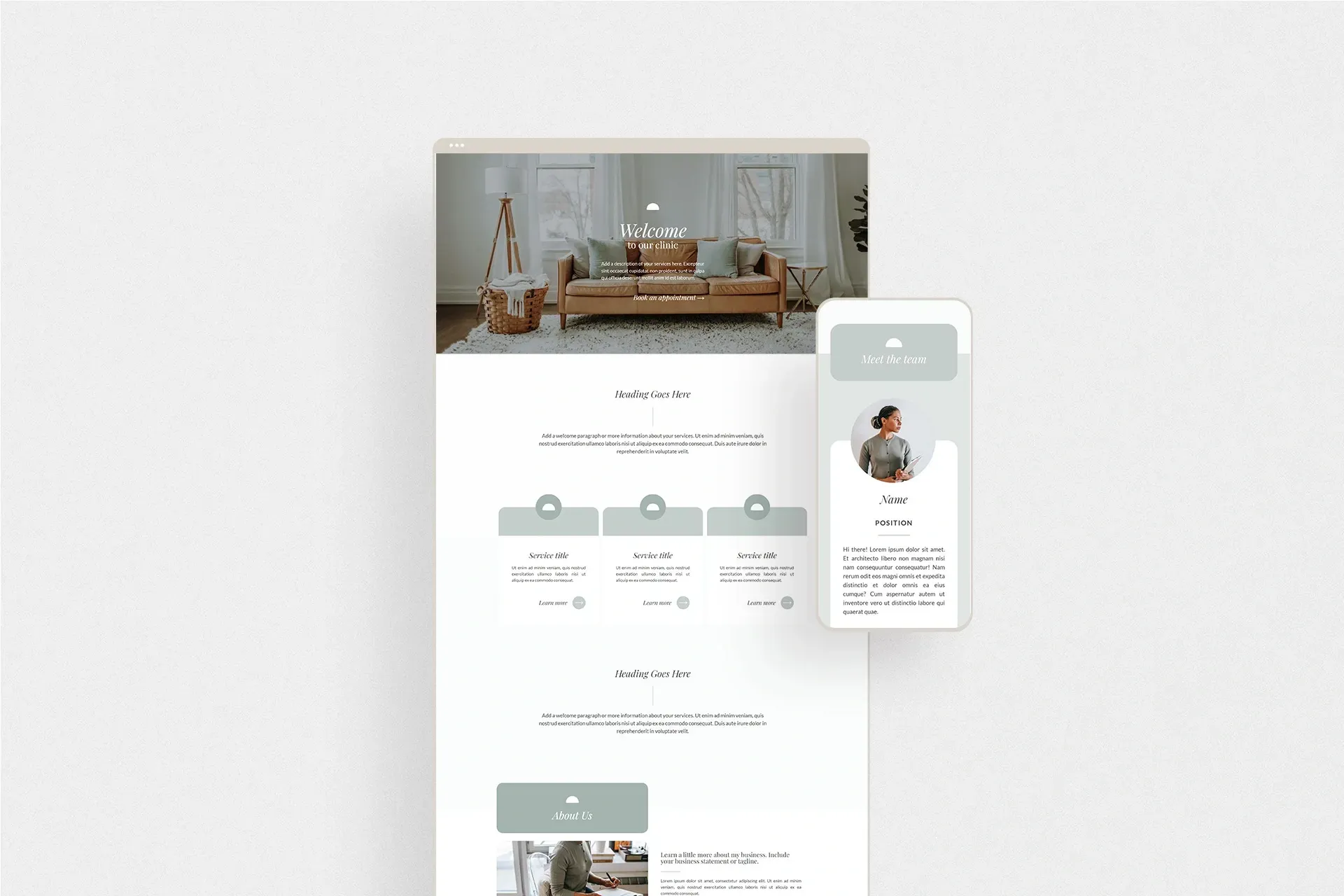 therapist website design, website design for therapists