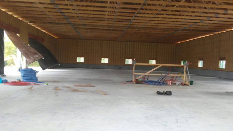 Garage Concrete Construction — Empty Under Construction Garage in Louisville, KY
