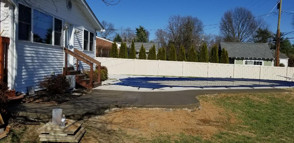 Pool Sidewalk Construction — Sidewalk for Pool of the House in Louisville, KY