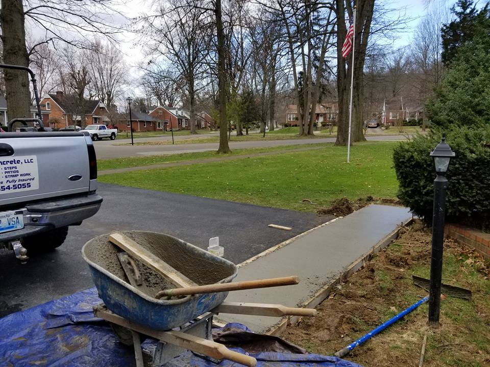 Parking Space Construction — Sidewalk After in Louisville, KY