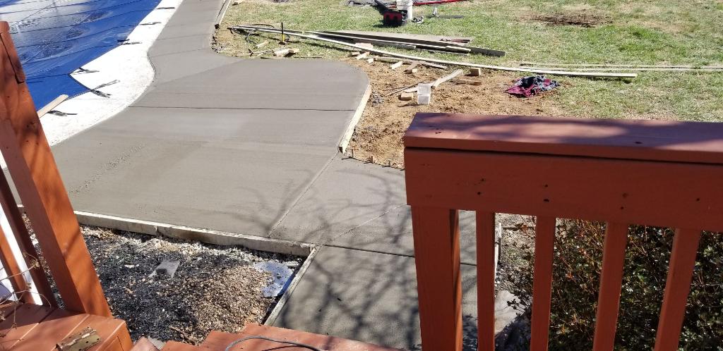 Sidewalk Construction — Sidewalk Flooring Top View 1 in Louisville, KY