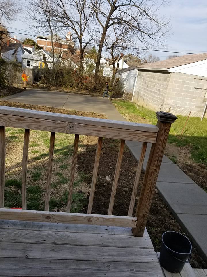 Concrete Flooring Structure — Concrete Flooring With Wooden fence in Louisville, KY