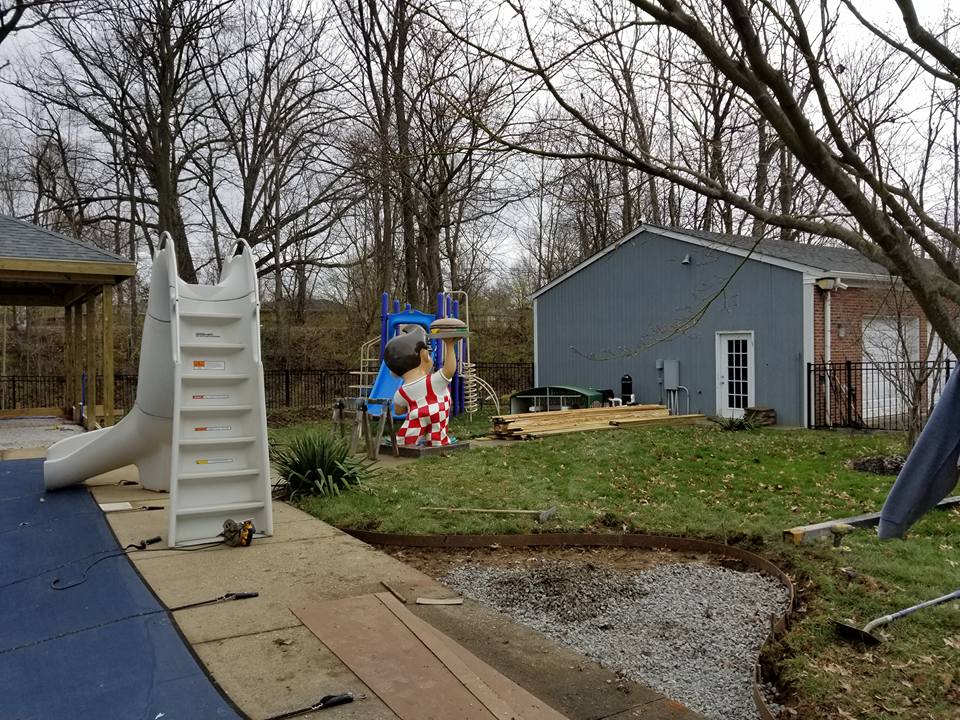 Custom Concrete Construction — Arched Flooring Before in Louisville, KY