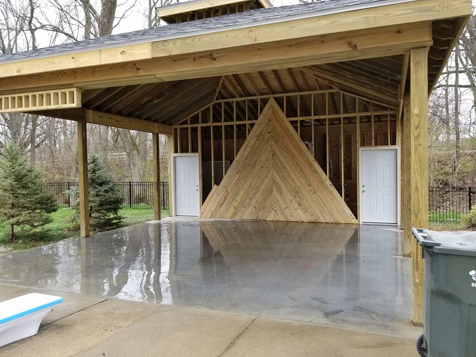 Shiny Concrete Flooring — Shed with Shiny Flooring 1 in Louisville, KY