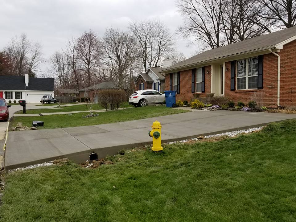 Outdoor House Concrete Flooring — Outdoor Parking Space in Louisville, KY