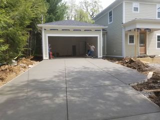 Concrete Flooring — Newly Build Garage Concrete Flooring in Louisville, KY