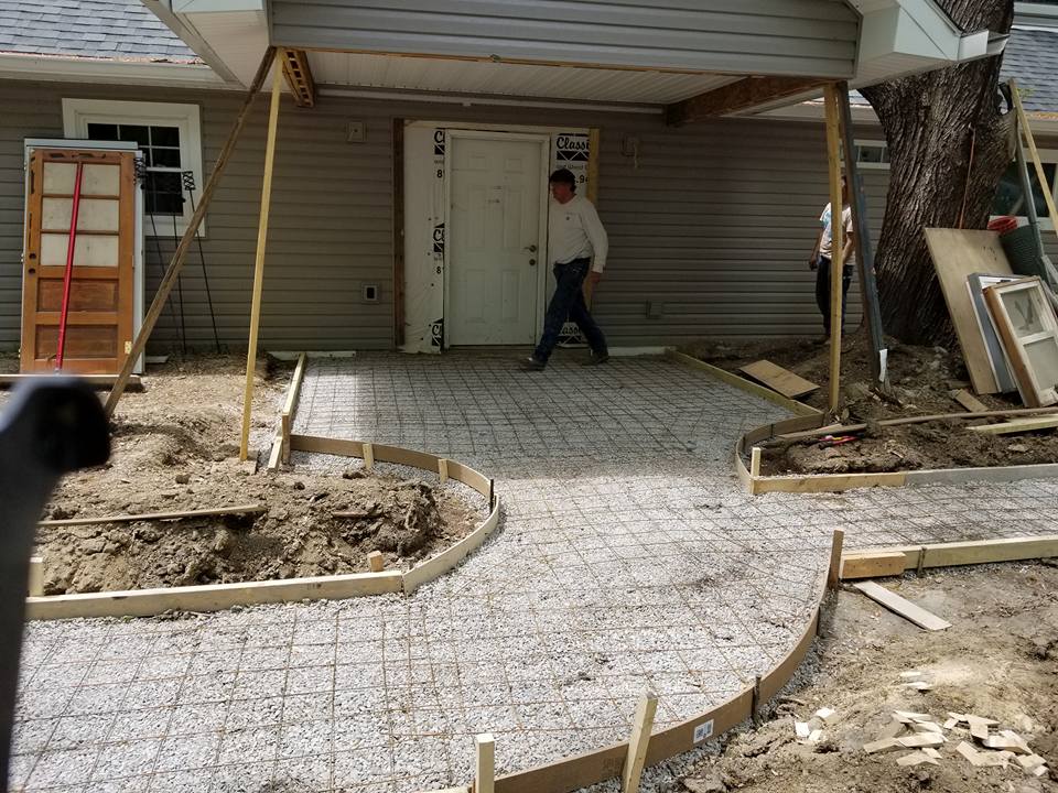 Outdoor Pathway Structure — Man Crossing the Wired Metal for Flooring in Louisville, KY