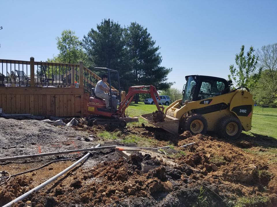 Concrete Constructors — Two Excavator Truck Digging in Louisville, KY
