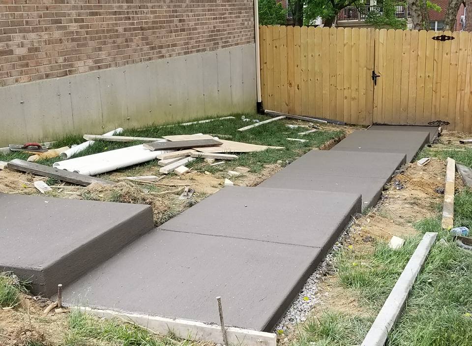 Sidewalk Structure — Newly Build Sidewalk for Garage 3 in Louisville, KY
