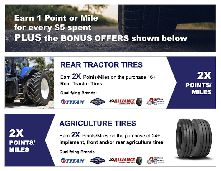 an advertisement for rear tractor tires and agriculture tires