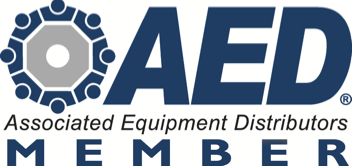 The logo for aed associated equipment distributors member