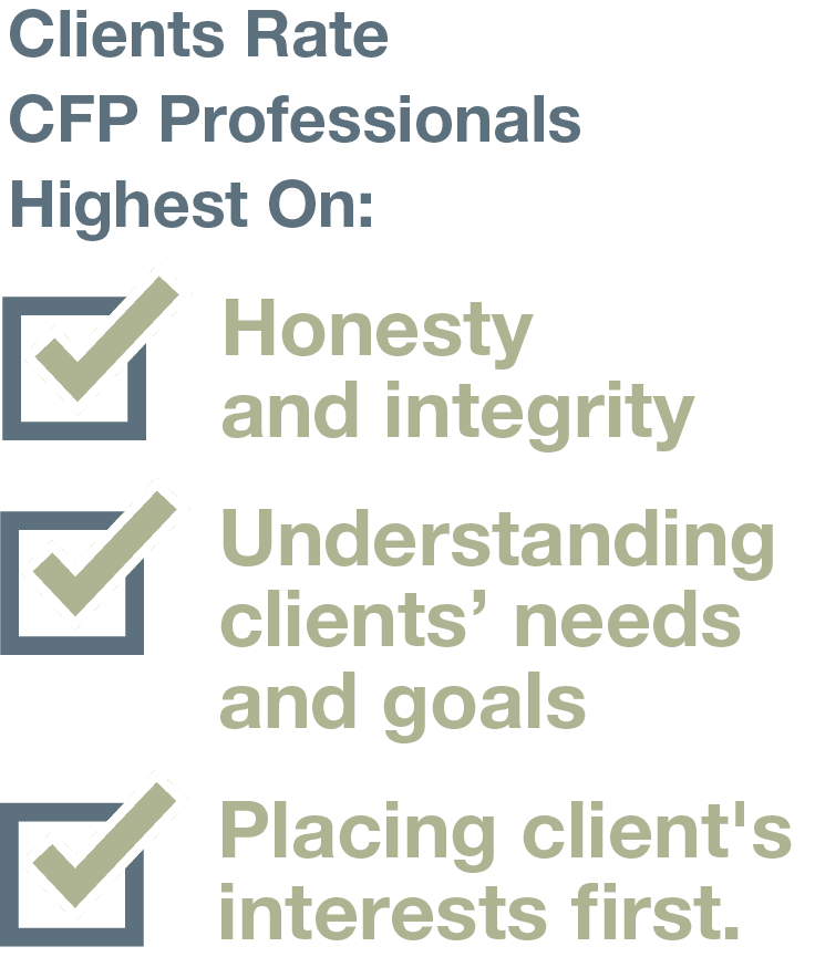 LIFE'S BETTER WITH A CFP PROFESSIONAL